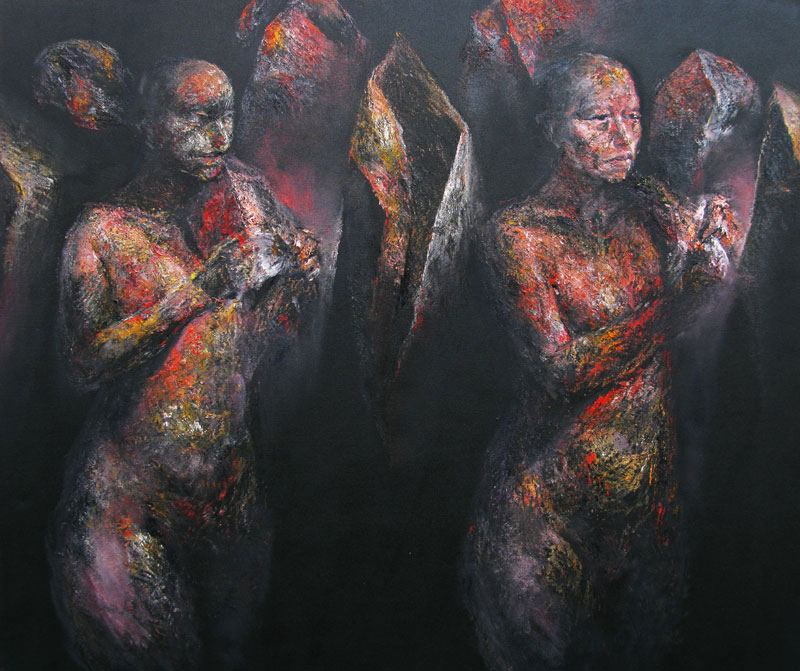 KATABASIS-14, Oil on canvas, 180X160 cm, 2013, Mete Bora Collection