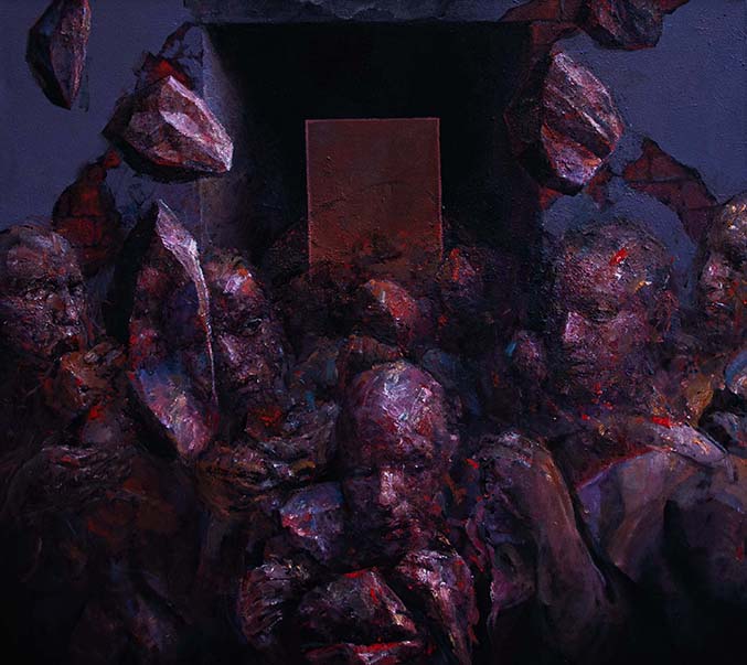 DIVINE COMEDY-5, Oil on canvas, 195X167 cm, 2019, Madison WI USA