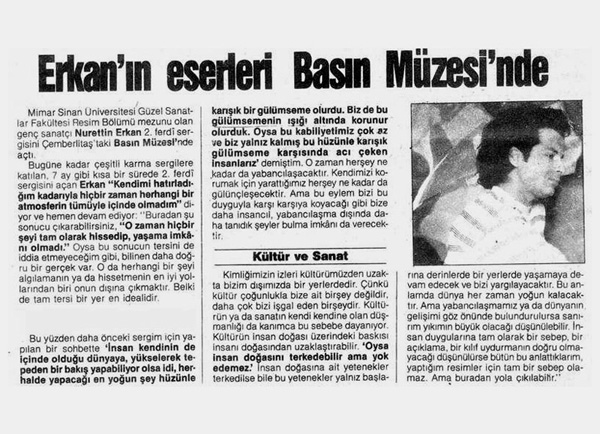 Article image for 'Nurettin Erkan's Works at the Press Museum'