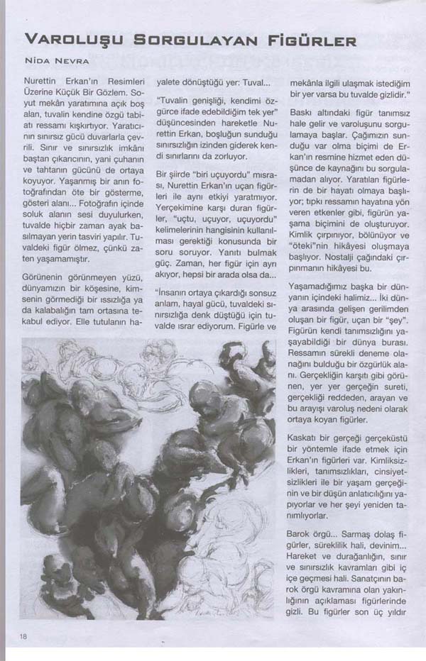 Nida Nevra Savcılıoğlu, Sanat Öevresi Art and Literature Magazine, 2003